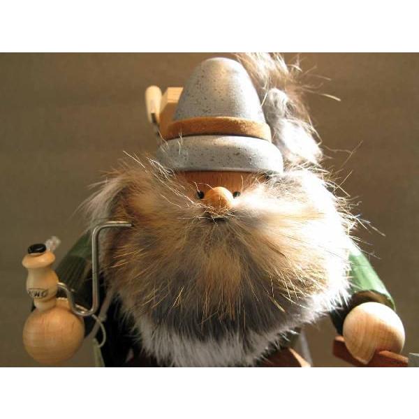 煙だし人形 木こり（お香台）ドイツ伝統の木製品 コーン型のお香用