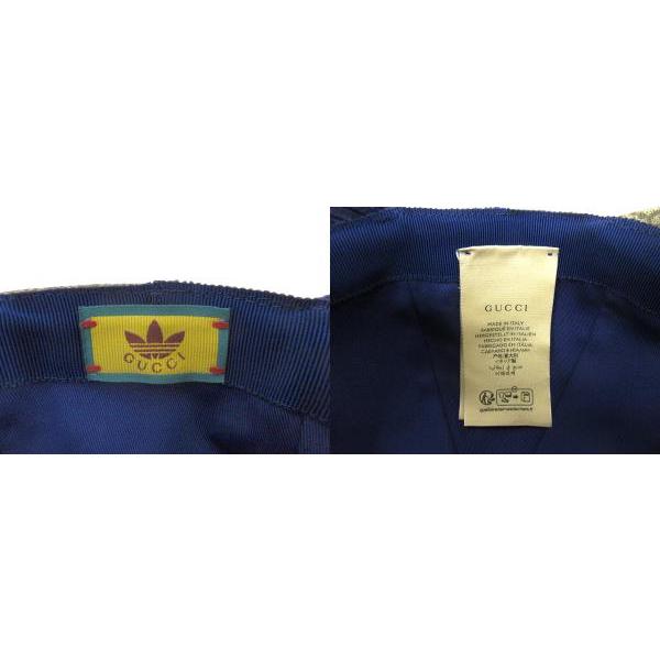 GUCCI（グッチ） ×adidas アディダス コラボ ダブルバイザー キャップ