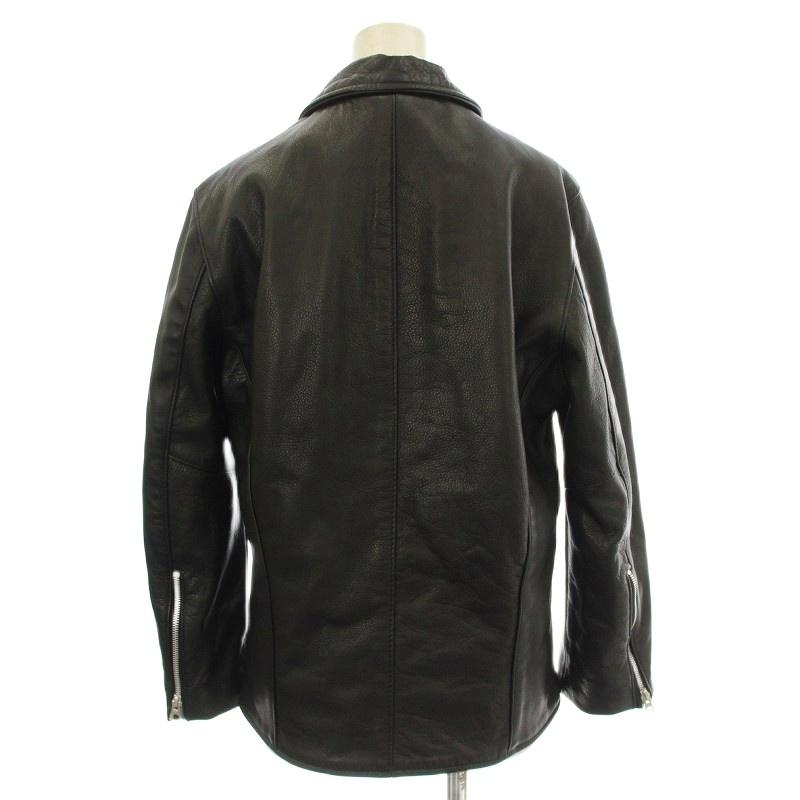 バンソン VANSON シングル ライダース レザージャケット 36 黒