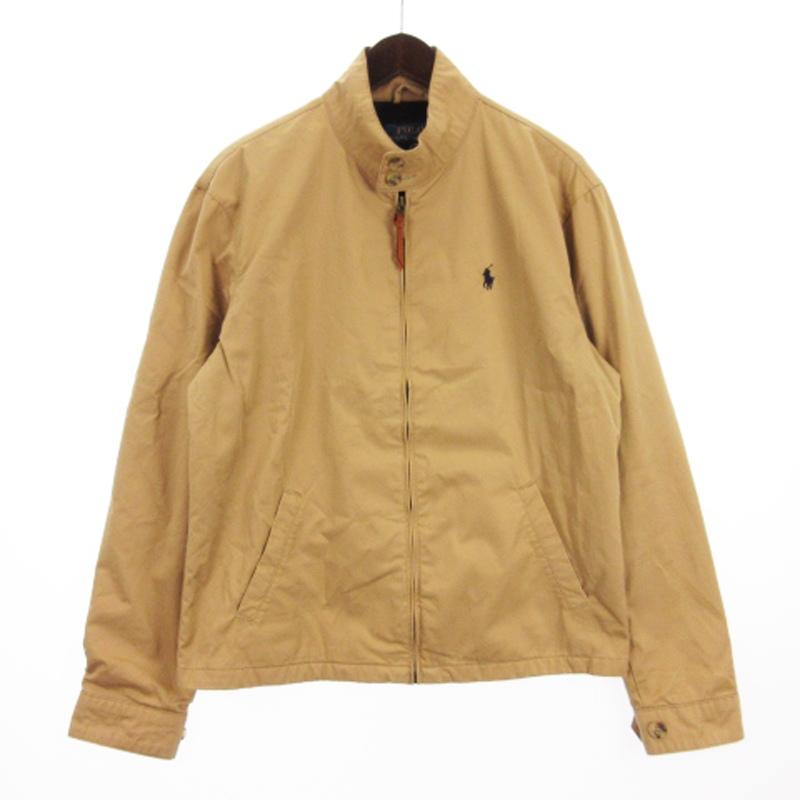 ラルフローレン スイングトップ ベージュ 裏地チェック ポニー刺繡 美