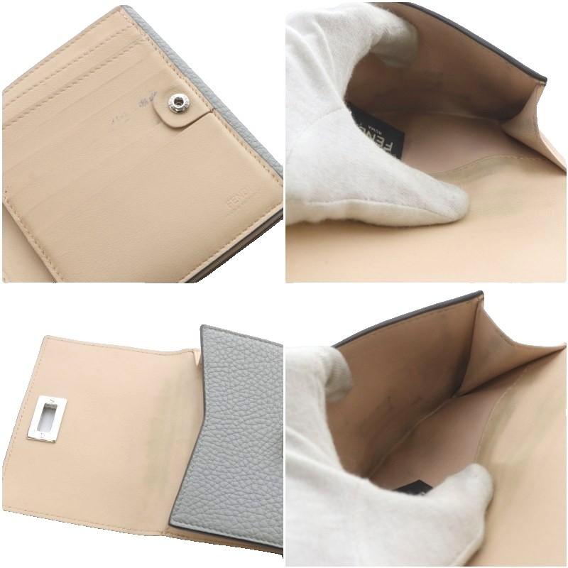 FENDI（フェンディ） ピーカブー 財布 二つ折り ターンロック レザー