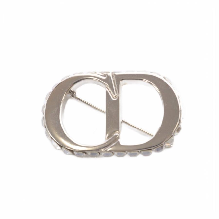 ChristianDior⭐︎CDロゴブローチ⭐︎クリスタル⭐︎美品 Christian