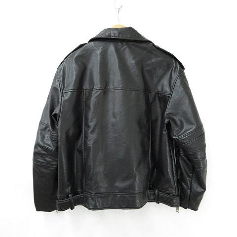 ZARA（ザラ） 未使用品 ライダースジャケット ダブル ジップアップ 黒