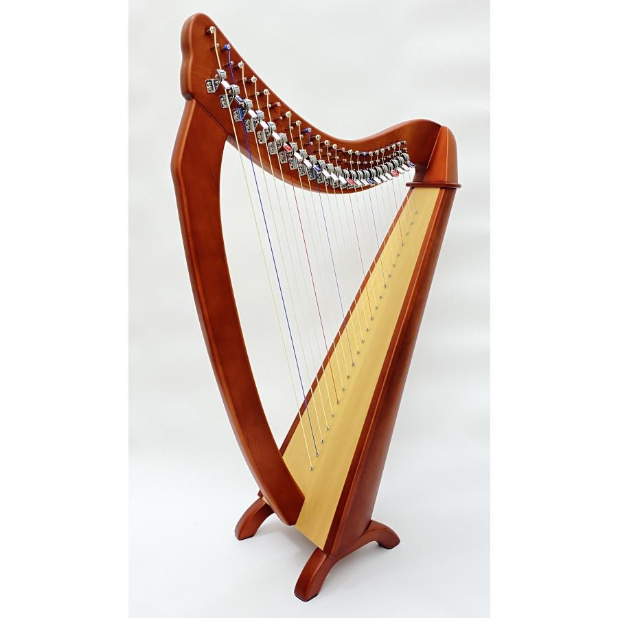 沙羅ハープ アンティーク アクイラ弦 23弦 ハープ レバーハープ アイ