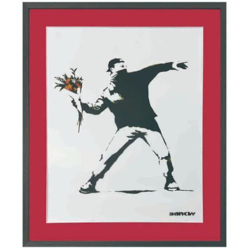 Banksy アートフレーム バンクシー Molotov Limited Edition 美工社 額