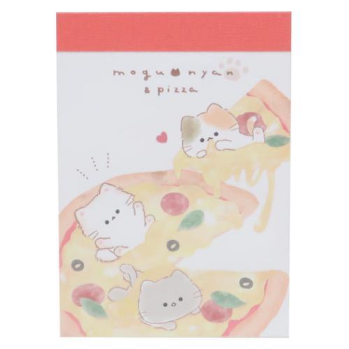 ミニミニメモ メモ帳 もぐにゃん mogunyan ピザ カミオジャパン : 雑貨