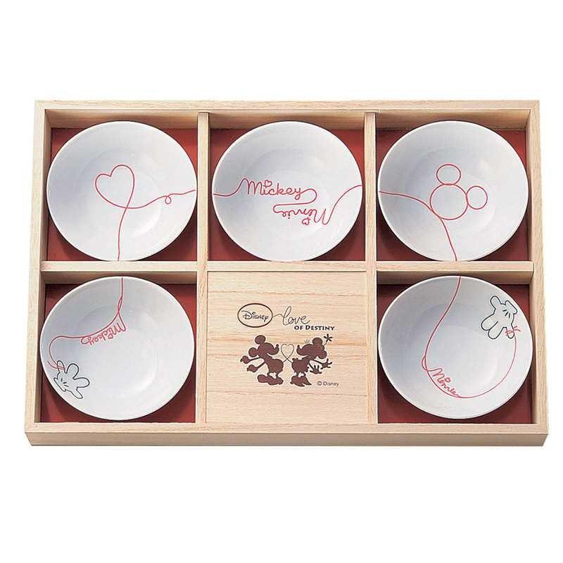 小鉢揃（木箱入り）5枚セット 食器ギフトセット ミッキーマウス LOD