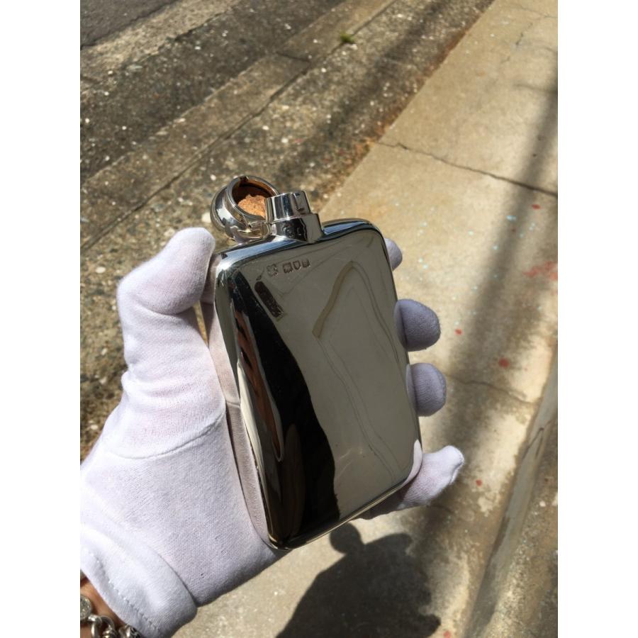 アンティーク シルバー フラスク ヴィンテージ スターリング 銀 ボトル