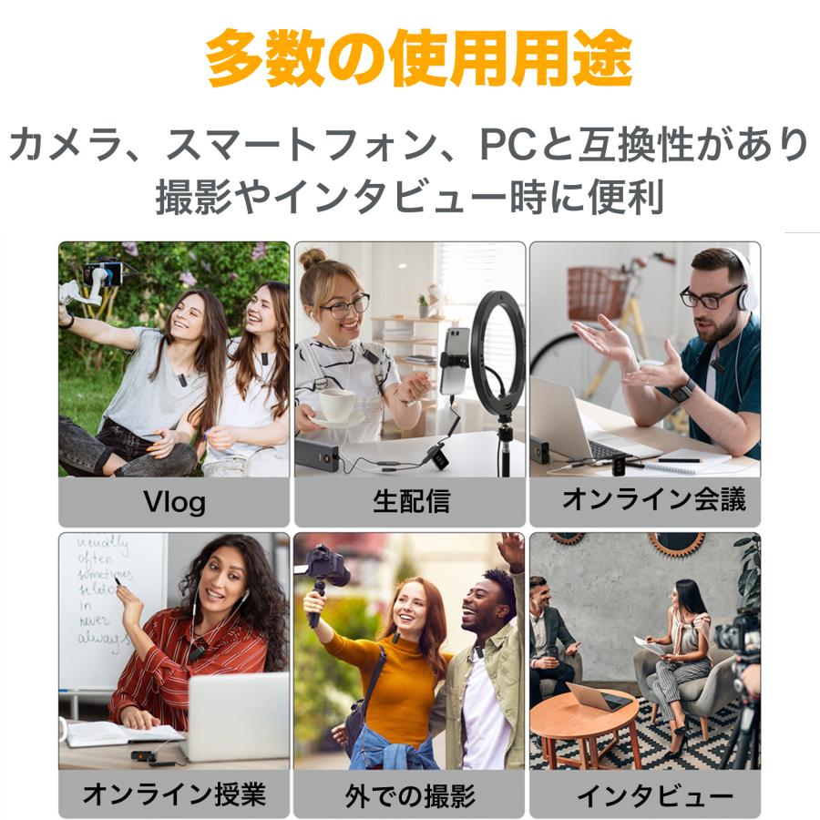 COMICA Vimo C3 ワイヤレスマイク ノイズキャンセリング 2.4GHz 伝送