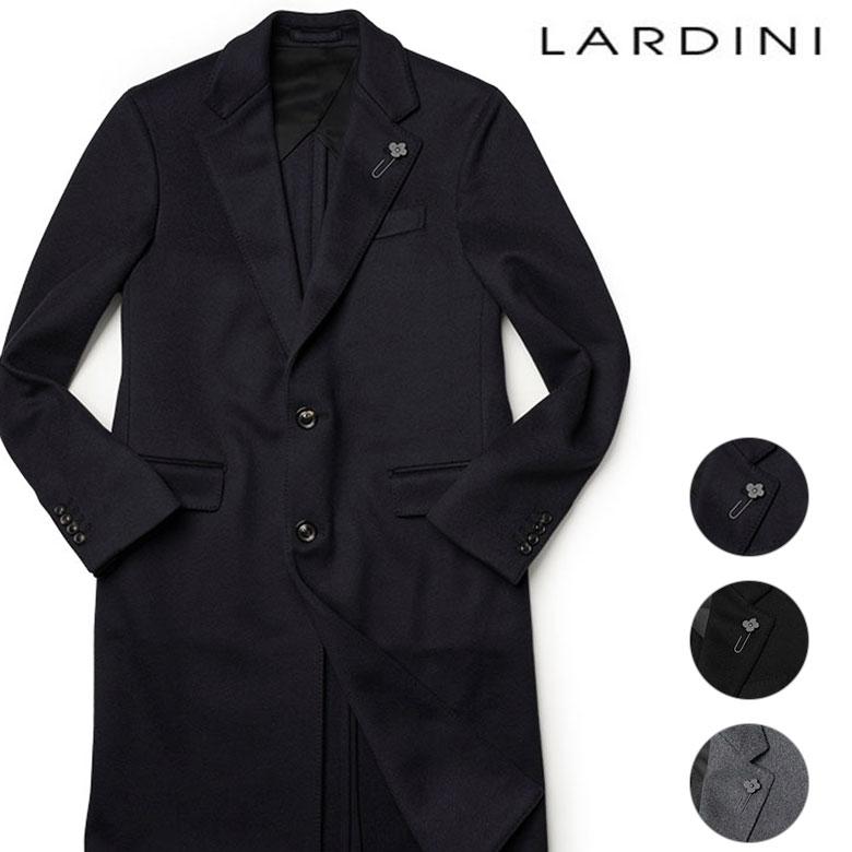 LARDINI（ラルディーニ） チェスターコート シングル ウール メルトン