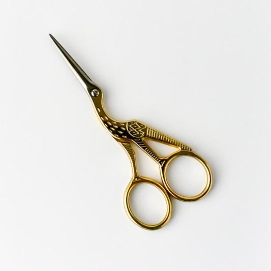 手芸用ハサミ はさみ 小型 ミニスワンシザー アンティークゴールド
