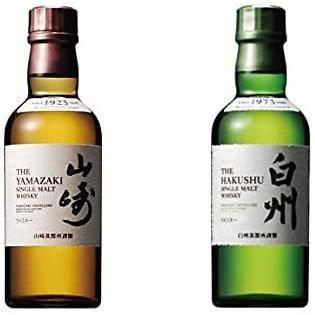 サントリー シングルモルトウイスキー 白州 山崎 180ml 2種セット 国産