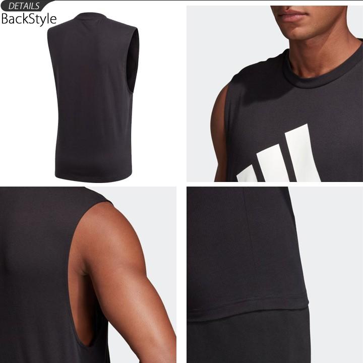 adidas（アディダス） タンクトップ ノースリーブ Tシャツ メンズ