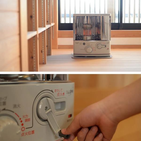 灯油ストーブ トヨトミ 石油ストーブ 電池不要 小型 反射型 ホワイト