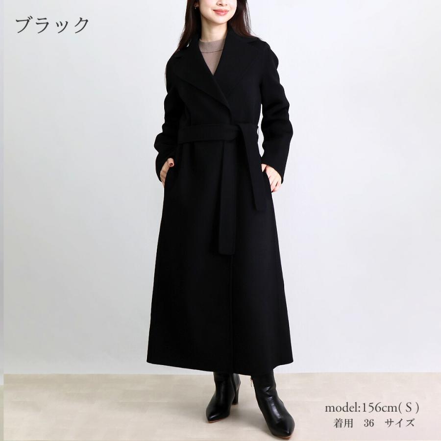 マックスマーラ ロングコート ブラック 高級 厚手 イタリア製 38サイズ