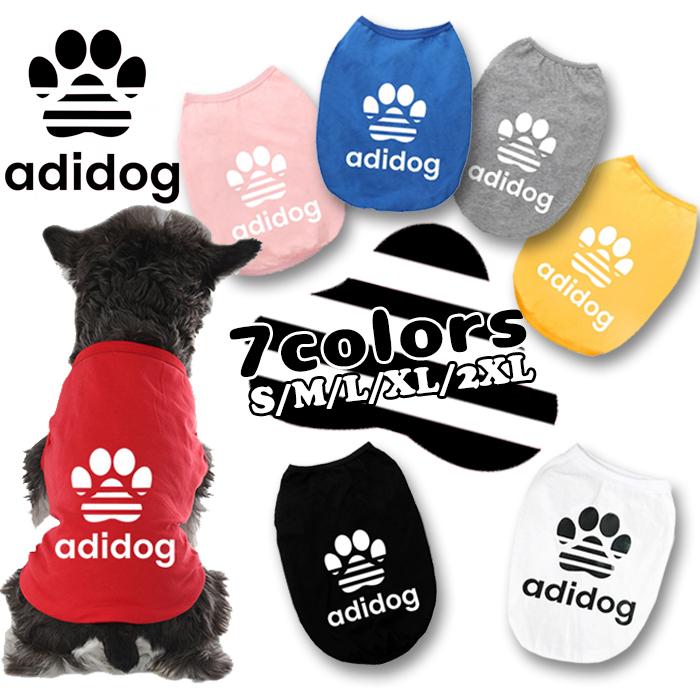 NEWアディドッグ Tシャツ 7色 S M L XL 2XL ドッグウェア シャツ
