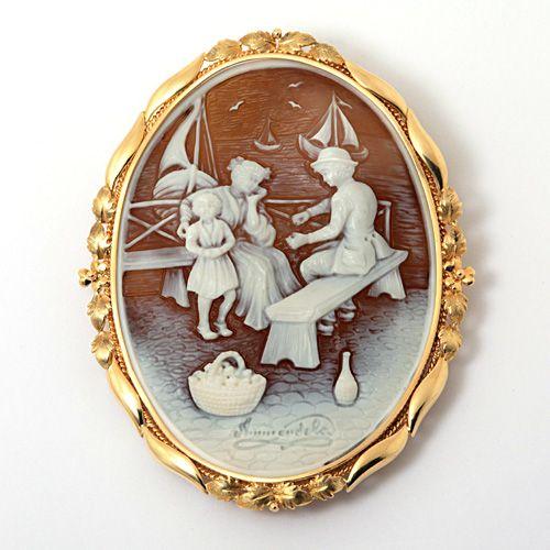 K18 シェルカメオ ブローチ ペンダント : 宝寿堂 Yahoo!店 - 通販