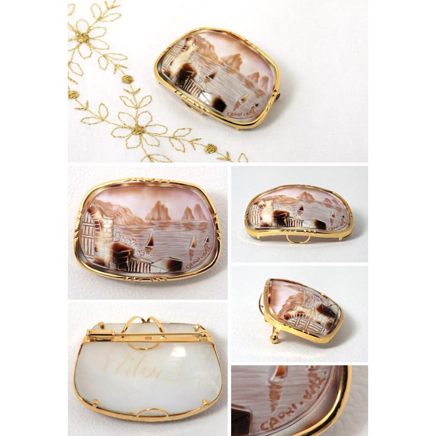 K18 タイガースキンカメオ ブローチ ペンダント : 宝寿堂 Yahoo!店