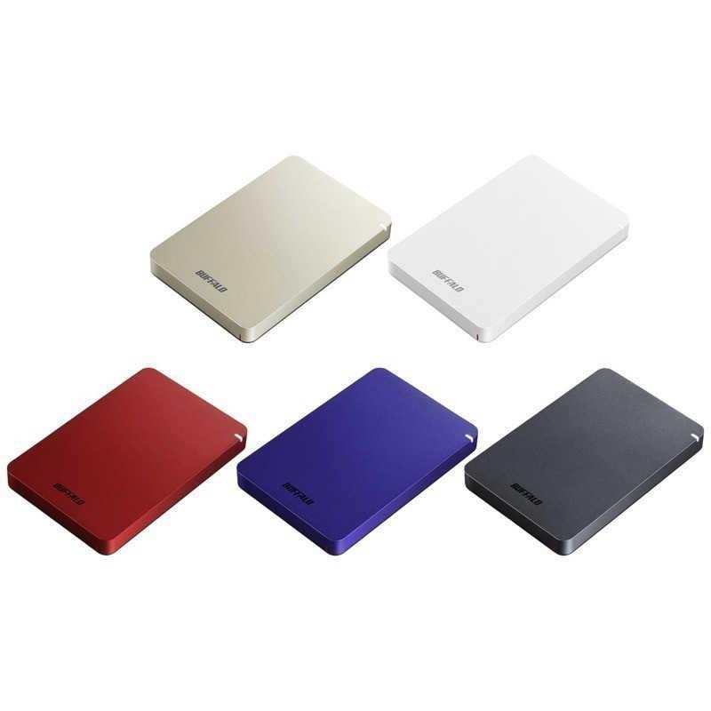 BUFFALO（バッファロー） 外付けHDD ブルー [ポータブル型 /1TB] HD