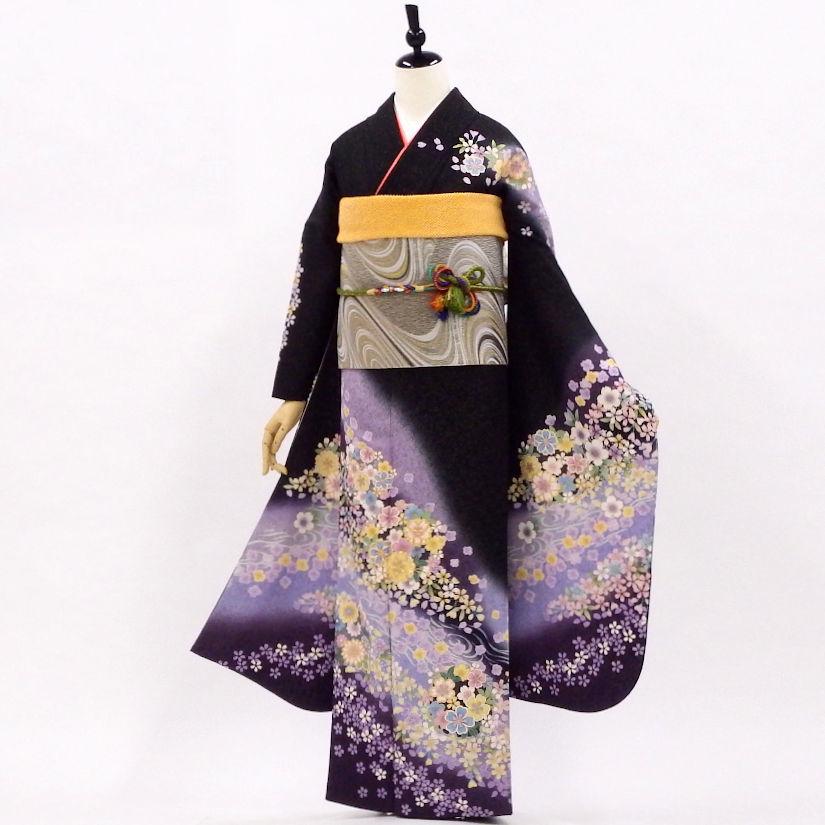 振袖販売6点セット 半衿付き長襦袢・帯・帯揚・帯〆・重衿付き 水の