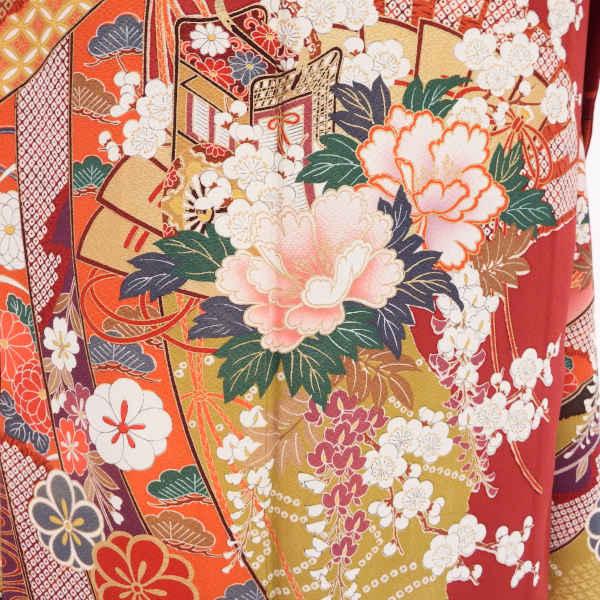 振袖販売6点セット 半衿付き長襦袢・帯・帯揚・帯〆・重衿付き 古風で