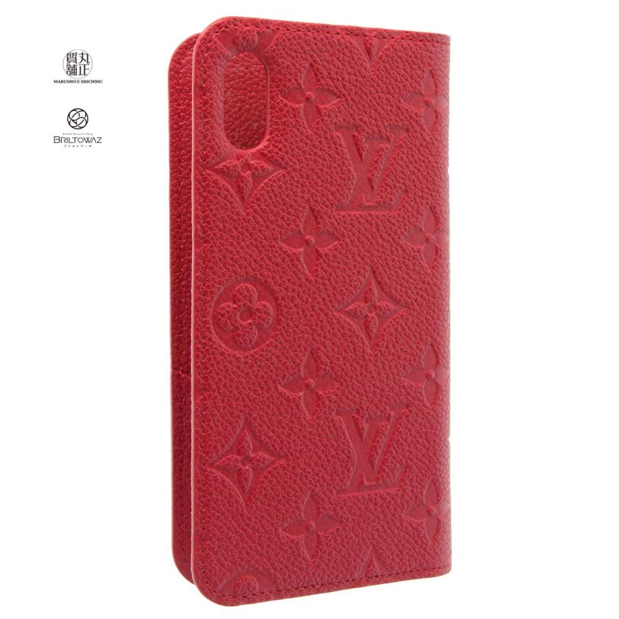 Louis Vuitton 手帳型 iPhoneケース エピフォリオ レッド フォリオ