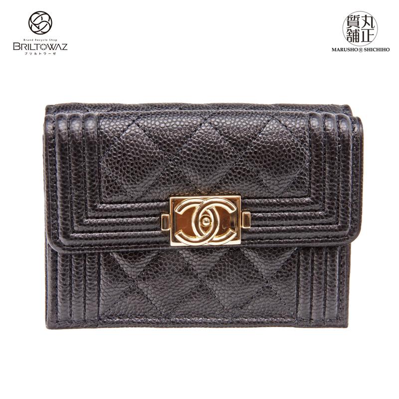 楽天市場】ボーイシャネル 3つ折り財布の通販 【極美品】CHANEL 三