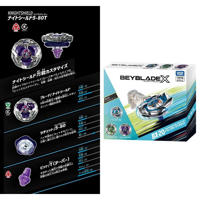 ベイブレードX BEYBLADE X BX-20 ドランダガーデッキセット : ユウセイ
