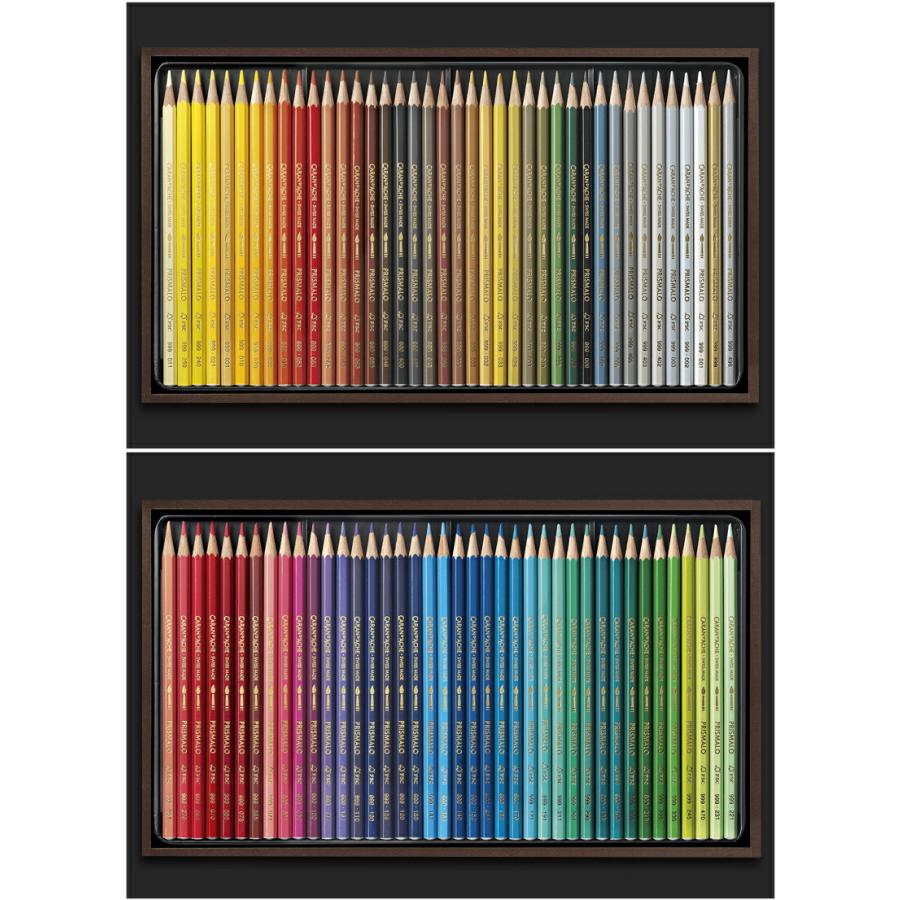 プリズマロ カランダッシュ CARAN D'ACHE 水溶性色鉛筆 80色セット 木