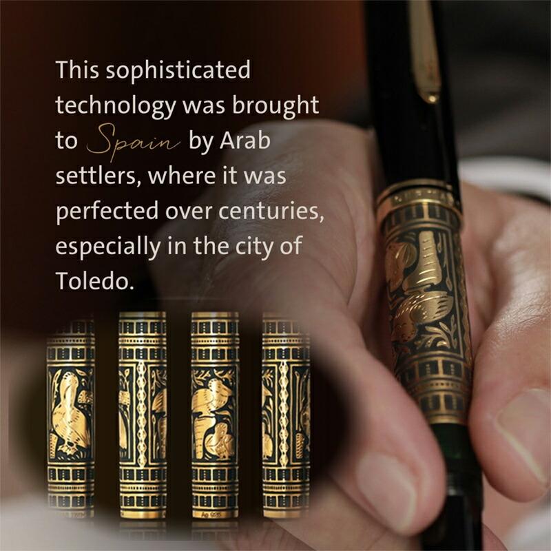 Pelikan（ペリカン） 名入れ トレド 万年筆 M700 ブラック ロジウム