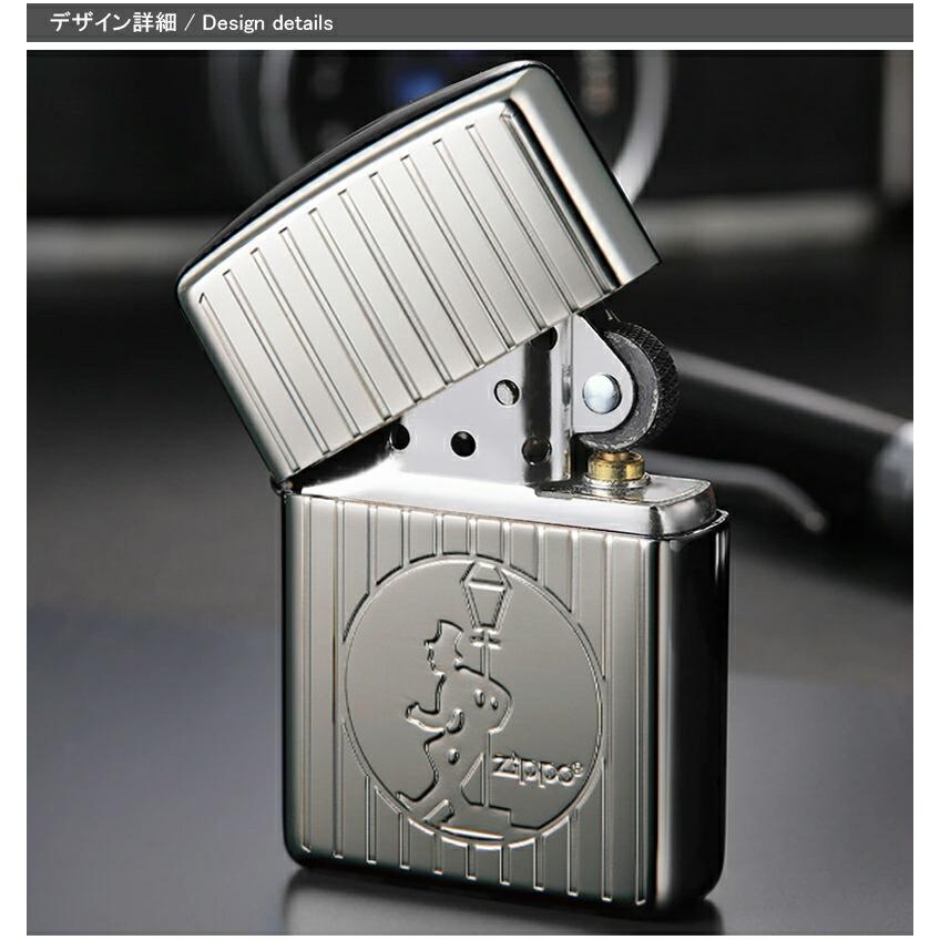 ZIPPO（ジッポー） ライター OLD DESIGN エッチング 両面加工 銀メッキ