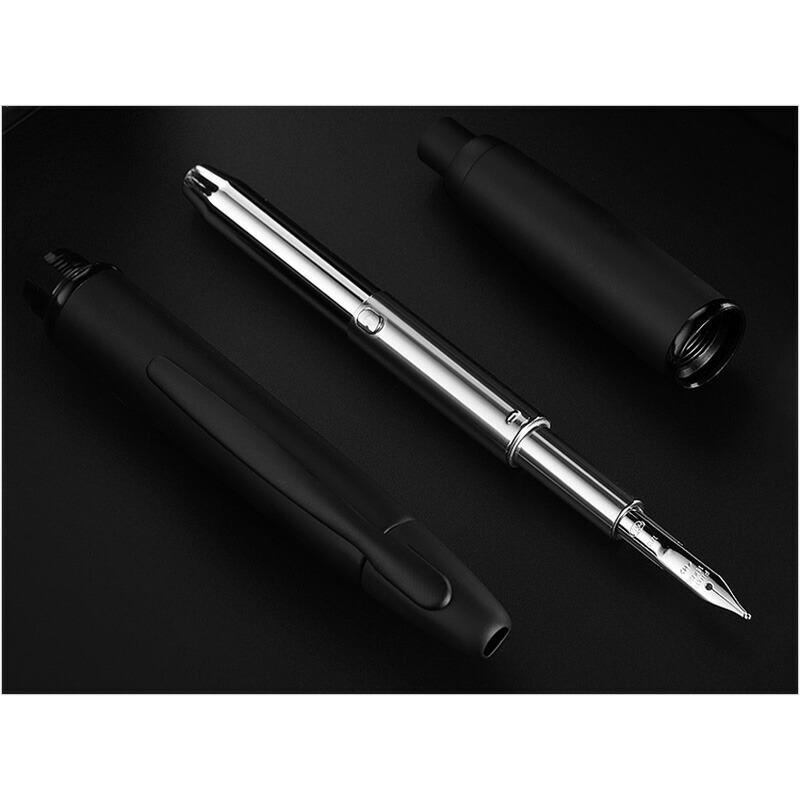 キャップレス パイロット PILOT capless マットブラック 万年筆 18K EF