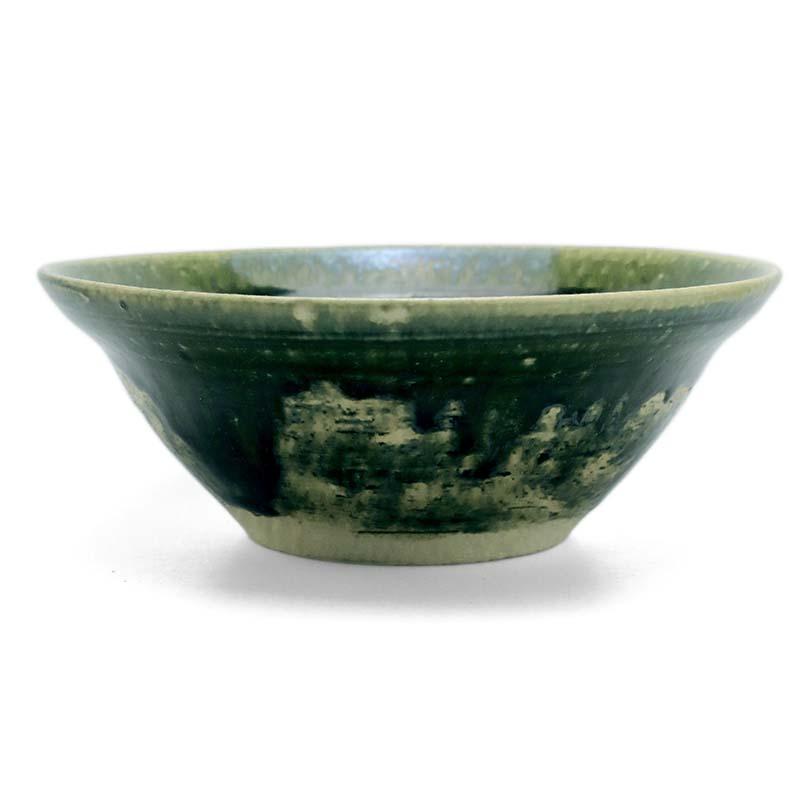 織部焼：織部5.5寸甲鉢・有松進《中鉢・17.0cm》 : 和食器の愉しみ