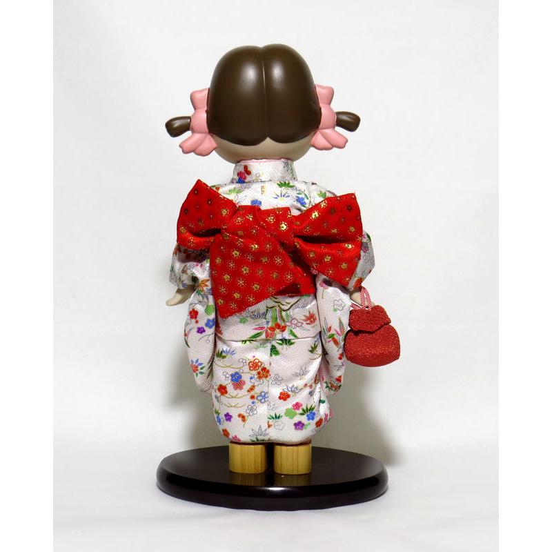 不二家 晴れ着ペコちゃん人形陶器「雅」白い着物 : 防災ライフ