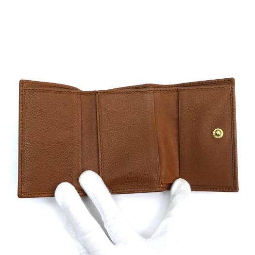 GUCCI（グッチ） バンブー ダイアナ ミディアム ウォレット レザー