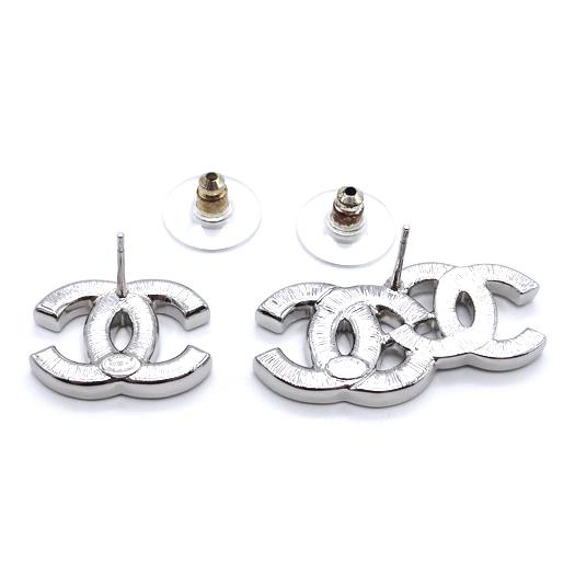 CHANEL（シャネル） ココマーク ラインストーン ピアス メタル