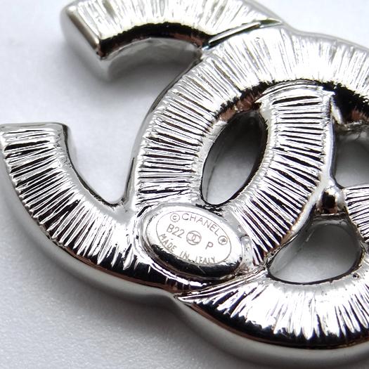 CHANEL（シャネル） ココマーク ラインストーン ピアス メタル