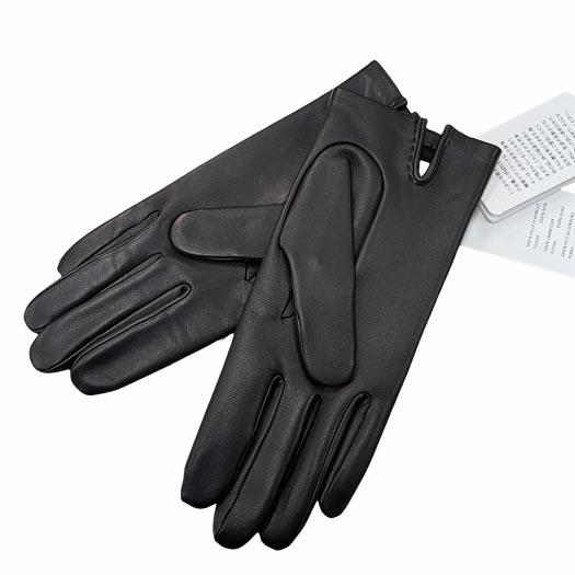 HERMES（エルメス） ラッキーチャーム グローブ ラムスキン ブラック