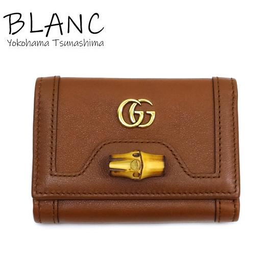 GUCCI（グッチ） バンブー ダイアナ ミディアム ウォレット レザー
