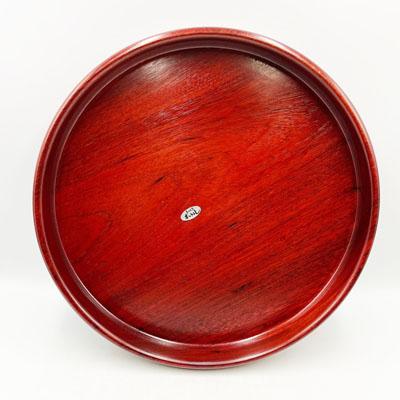 送料無料 木の工芸品 手づくり本漆 くりぬき花梨尺一盆 日本製 長期