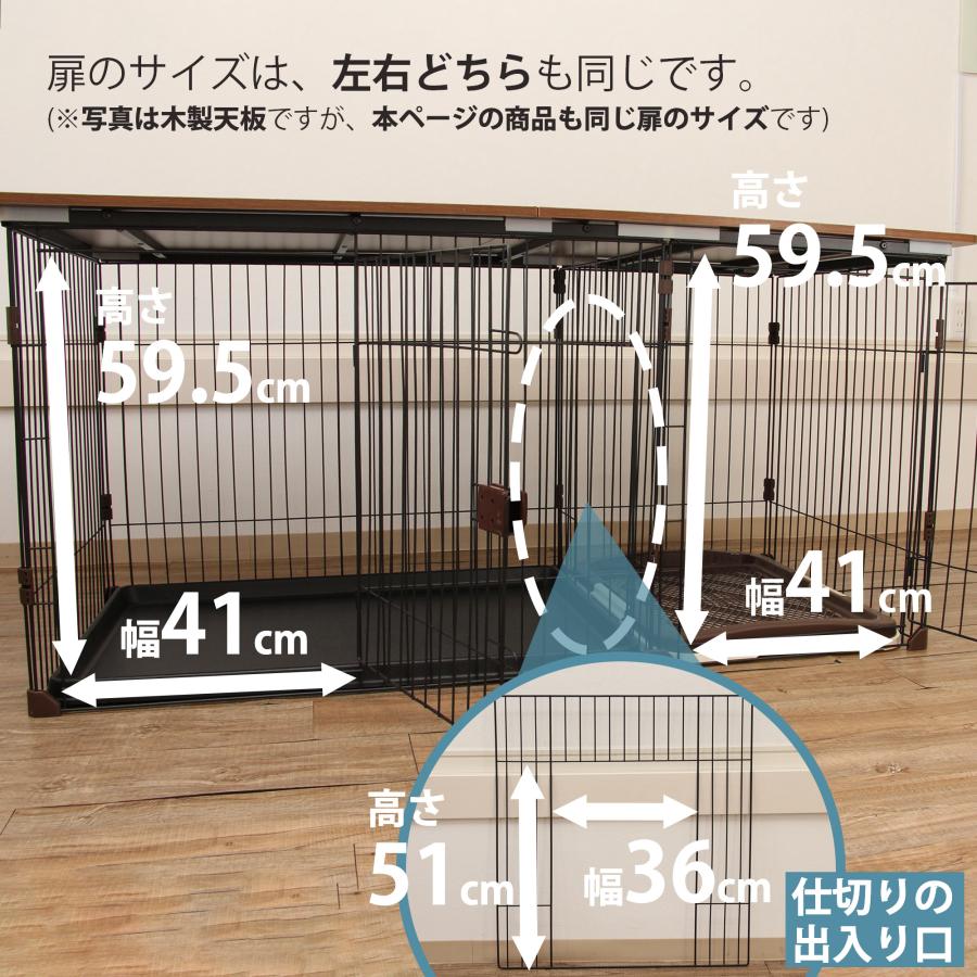 TUIYIDUO 犬のケージ ペットケージ 屋根付 110x72x101.5cm TUIYIDUO 犬