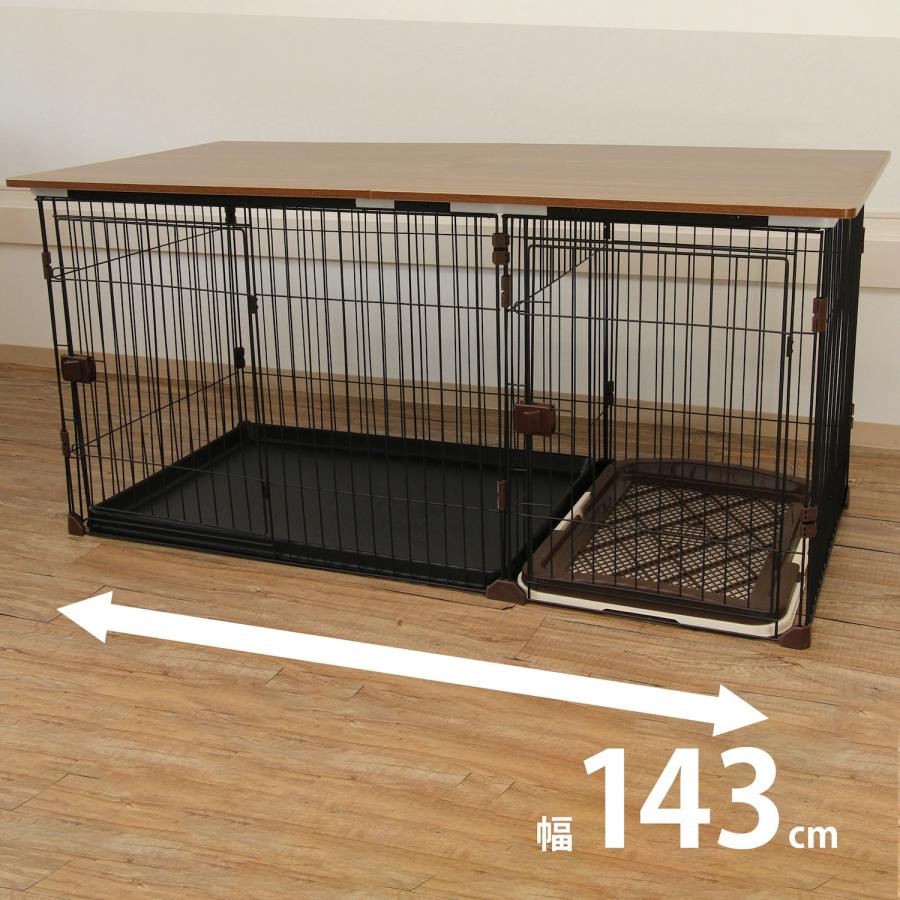 犬 ゲージ 小型犬 屋根付き トイレ別 木製 ペットケージ 中型犬ペット