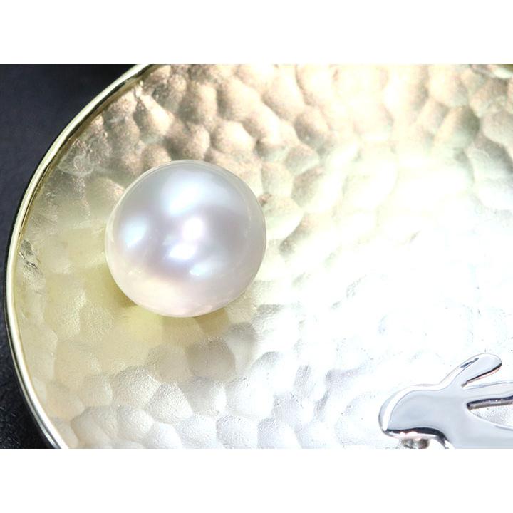 南洋真珠パール 11ミリ位 SV950（SILVERシルバー950） ペントップ兼