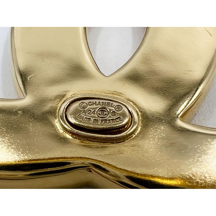 CHANEL（シャネル） ブローチ ピンク クローバー CCマーク ゴールド