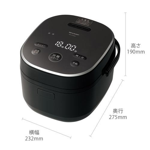 シャープ KS-CF05E-B ジャー炊飯器 取っ手つき3mm厚釜 マイコン 3合