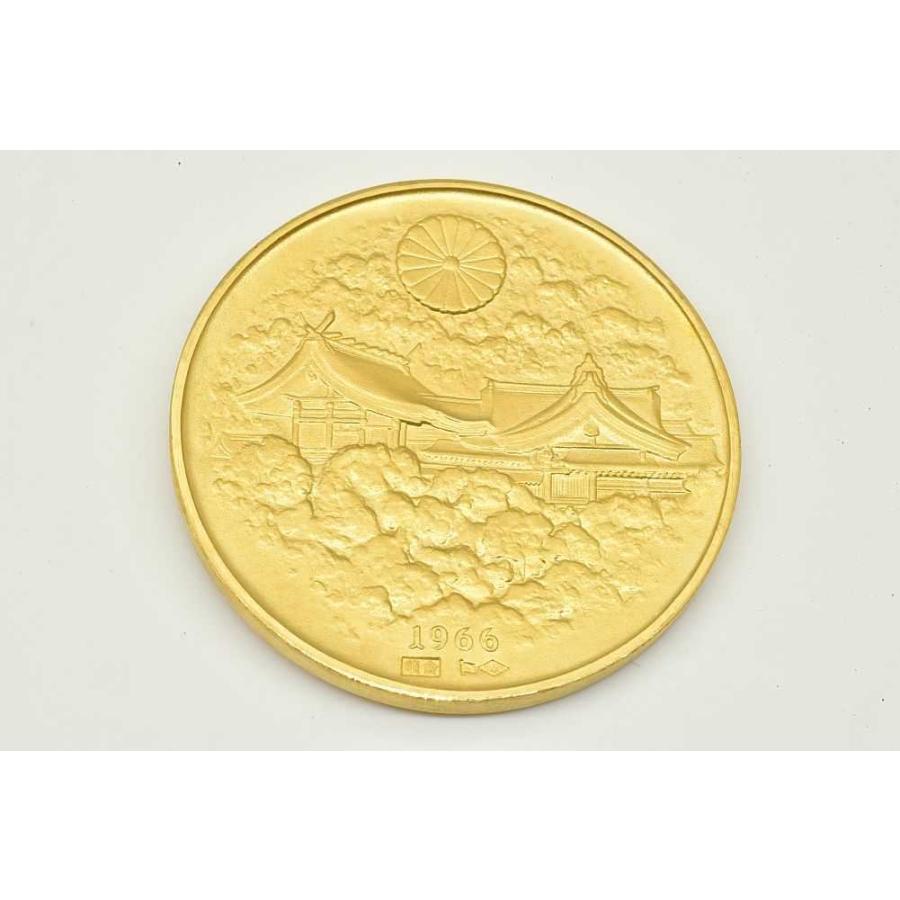 明治百年記念 明治天皇 御肖像牌 K24 純金 記念メダル 60g 桐箱付 専用