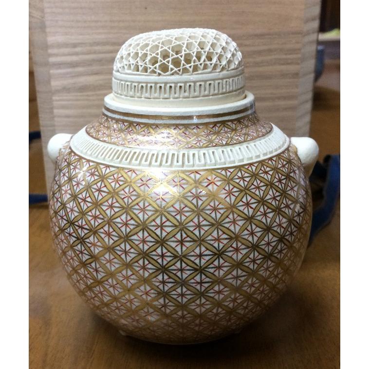 薩摩焼 白薩摩鶴文金彩香炉 玉翠窯 : 陶磁やない - 通販 - Yahoo