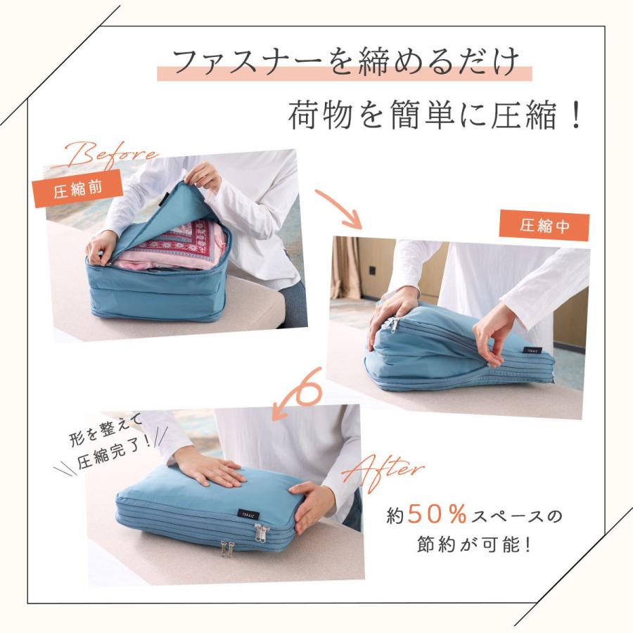 TOKAIZ公式! 3点セット トラベルポーチ ポーチ 圧縮バッグ おしゃれ