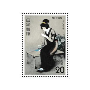 切手趣味週間 「指(伊藤深水)」 昭和49年(1974) 20円切手 10枚シート
