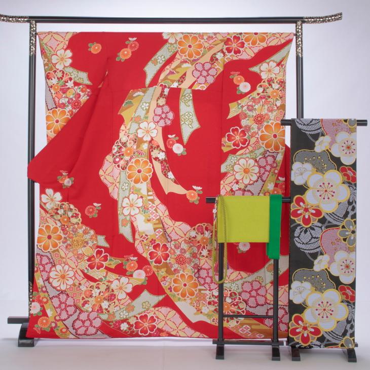 京都きもの友禅 振袖レンタル (成人式) 振袖 フルセット Mサイズ 古典